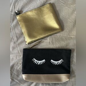 Gold and Black Pouches